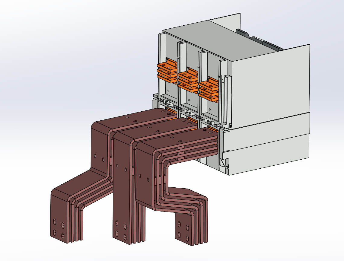 母线 E4.2 W 4000A 0.4kV 100x10x4 铜